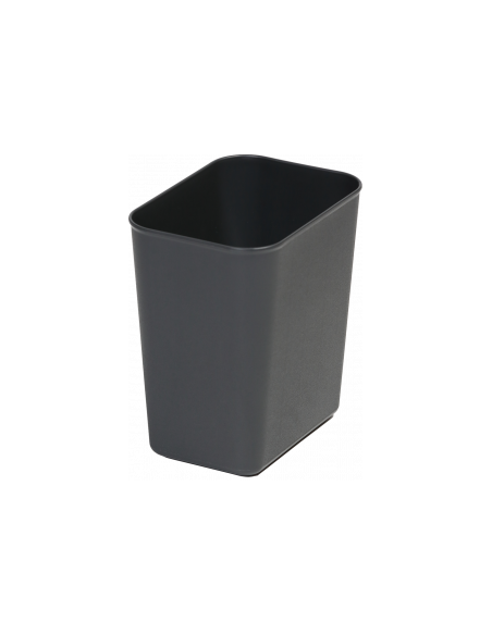 Probbax WB-1042-BRN: Papelera Redonda Efecto Piel 10 L