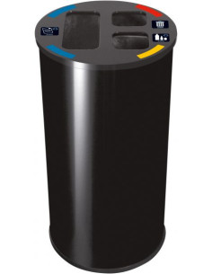Probbax WB-1271-BLA: Papelera de Reciclaje 60 L