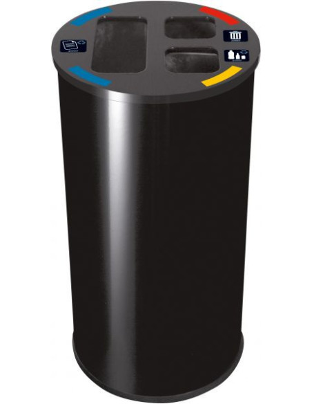 Probbax WB-1271-BLA: Papelera de Reciclaje 60 L