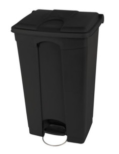 Probbax Contenedor de 90L más del 50% reciclado tapa negra