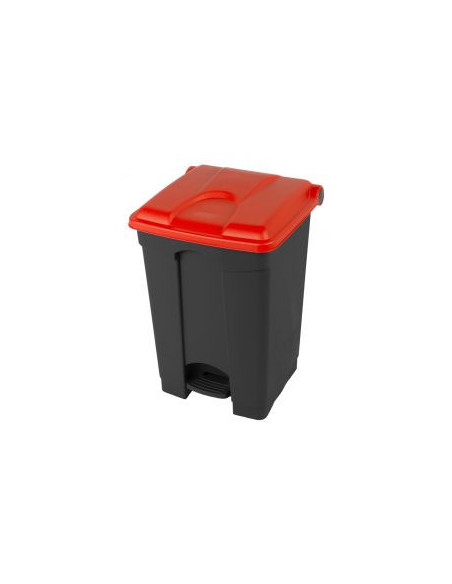 Probbax Contenedor de 30L más del 50% reciclado tapa roja