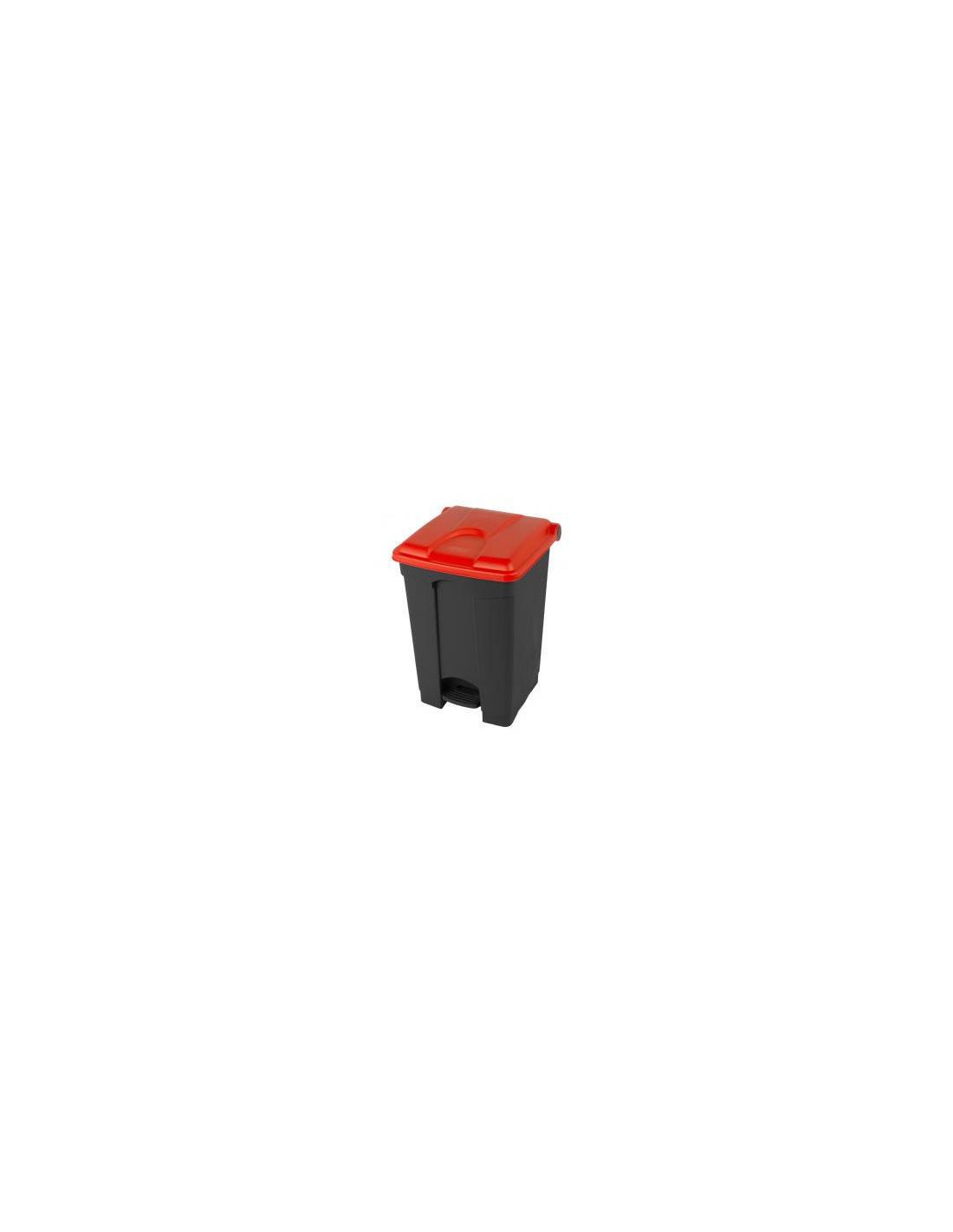 Probbax Contenedor de 30L más del 50% reciclado tapa roja