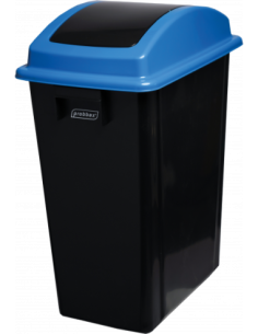 Probbax PB-1143-BBLU: Cubo Tapa Abatible 40 L Pack 5