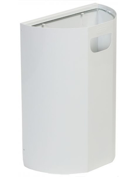 Probbax WM-3020-WHT: Papelera Pared Media Caña 20 L