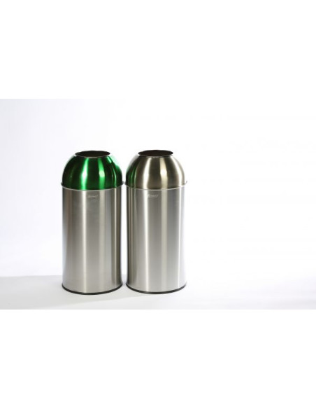 Probbax OD-6140-SGRN: Papelera Cúpula Abierta 40 L