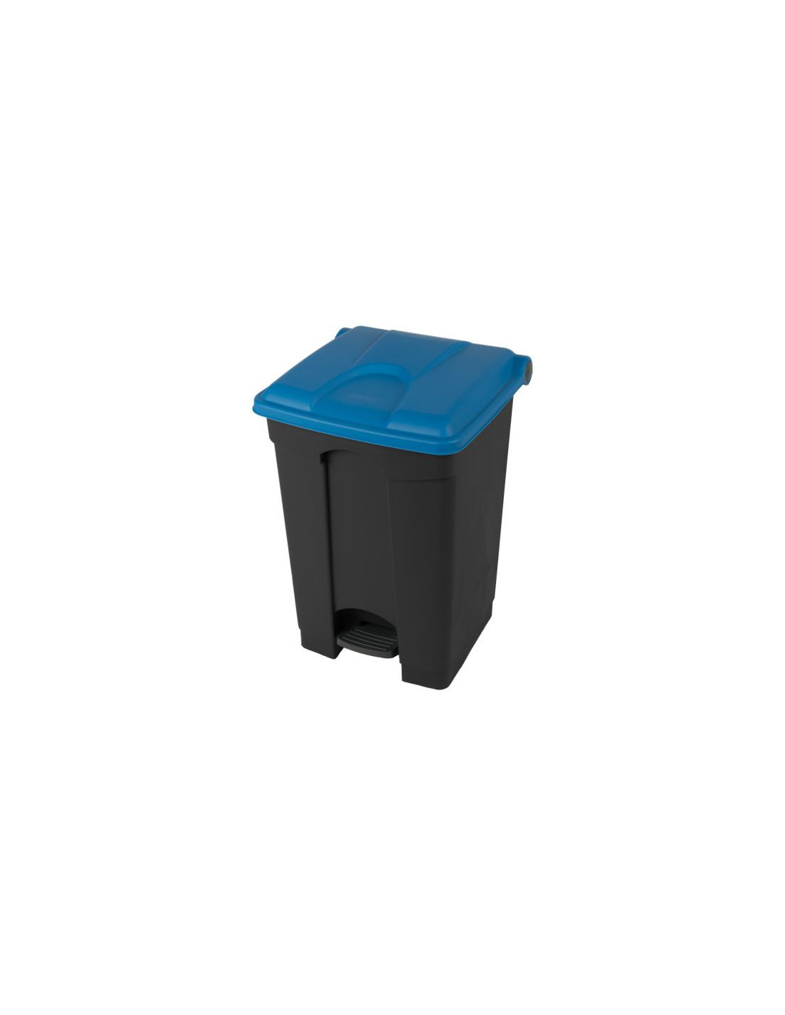 Probbax Contenedor de paso de 45L más del 50% reciclado tapa azul