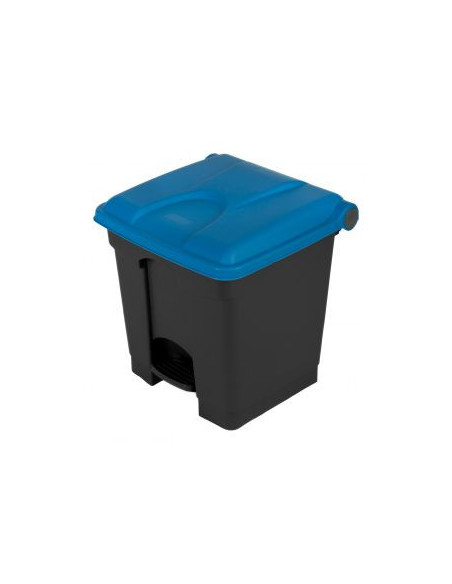 Probbax Contenedor de paso de 45L más del 50% reciclado tapa azul