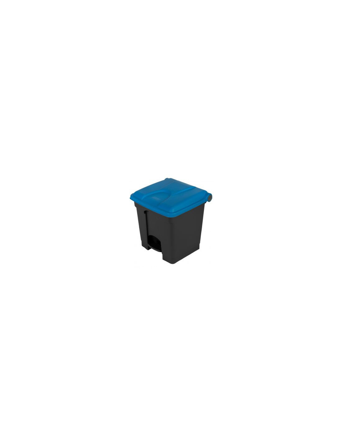 Probbax Contenedor de paso de 45L más del 50% reciclado tapa azul
