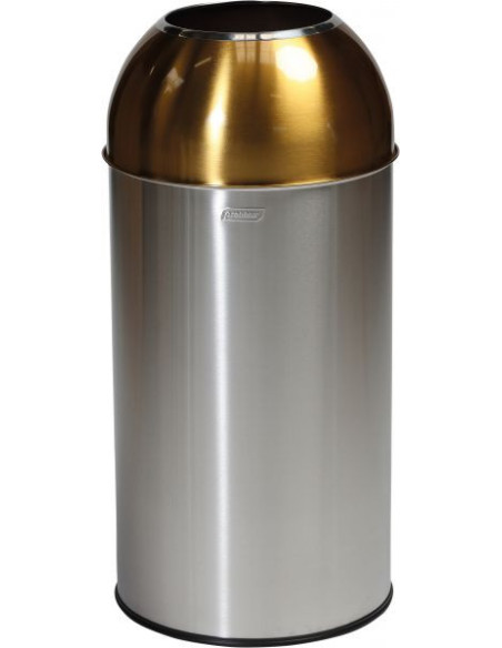 Probbax OD-6140-SYEL: Papelera Cúpula Abierta 40 L