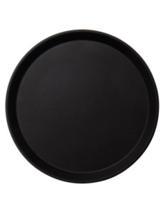 CAMBRO - 1600CT-110 - Pack 12 uds - Bandeja Camtread fibra vidrio redonda superficie antideslizante-perfil alto-40,5 cm