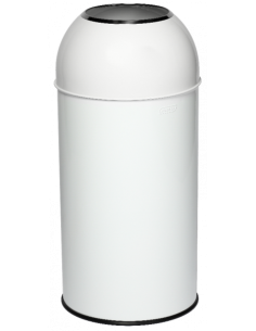 Probbax OD-6140-WHT: Papelera Cúpula Abierta 40 L