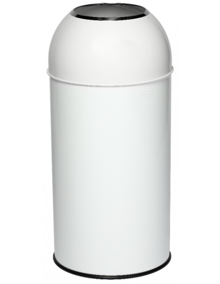 Probbax OD-6140-WHT: Papelera Cúpula Abierta 40 L