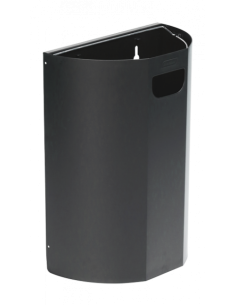 Probbax WM-3021-DGRY: Papelera Pared Media Caña 20 L