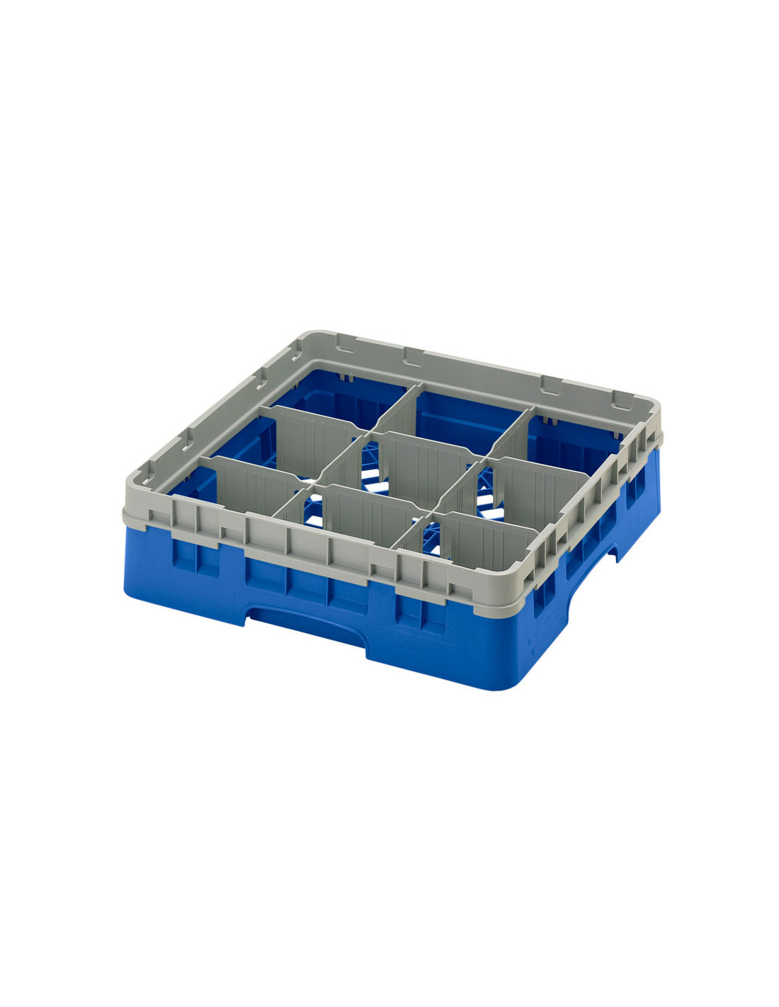 CAMBRO - 9S318-184 - Cesta de lavado 9 comp. 1 altura - 14,8 cm Ø máx. - alt. máx. 9,4 cm - 50 x 50 x 14,3 cm