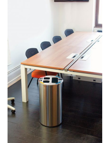 Probbax WB-1271-SSSTL: Papelera de Reciclaje 60 L