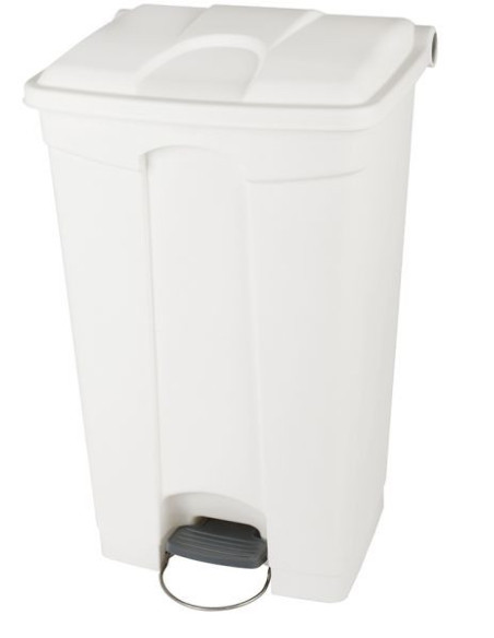 Probbax SO-1290-WHT: Contenedor con Pedal 90 L