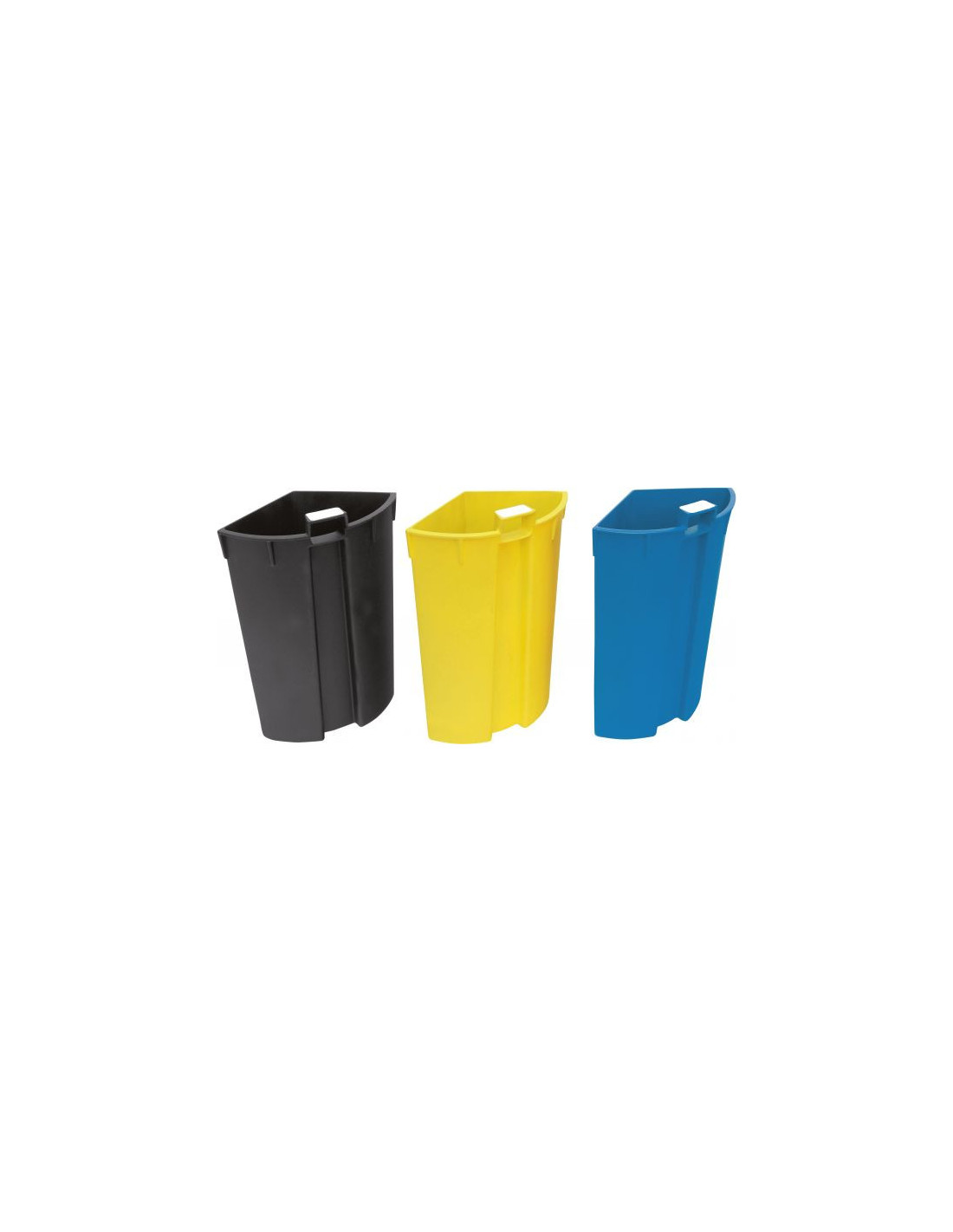 Probbax WB-1251-SSSTL: Papelera 3 Compart. 13 L Color