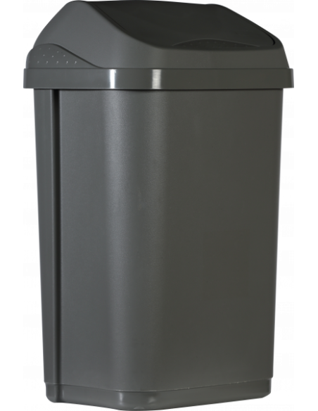 Probbax ST-0225-GRY: Papelera Basculante 25 L Pack 10