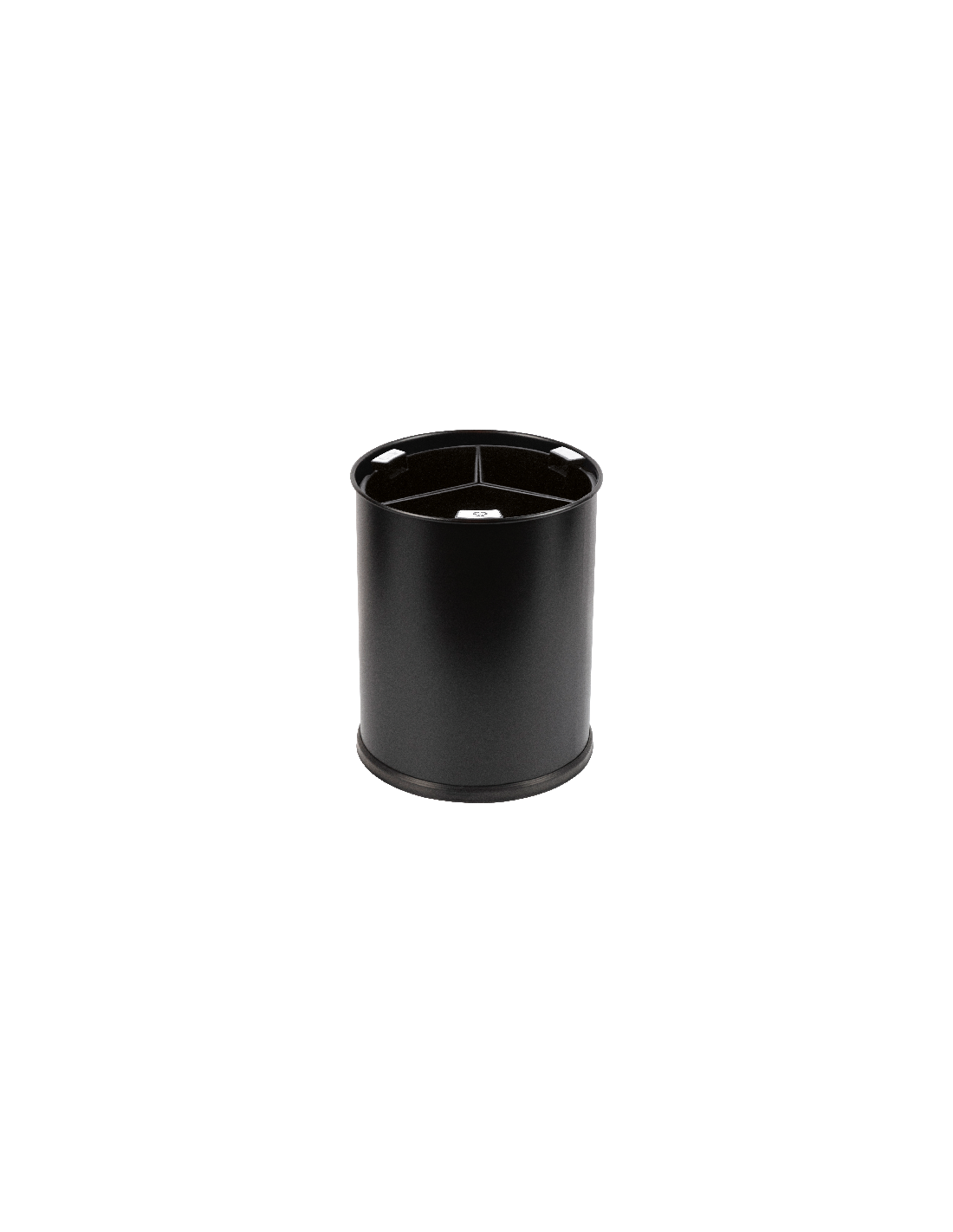 Probbax WB-1252-BLA: Papelera 3 Compart. 13 L Negros