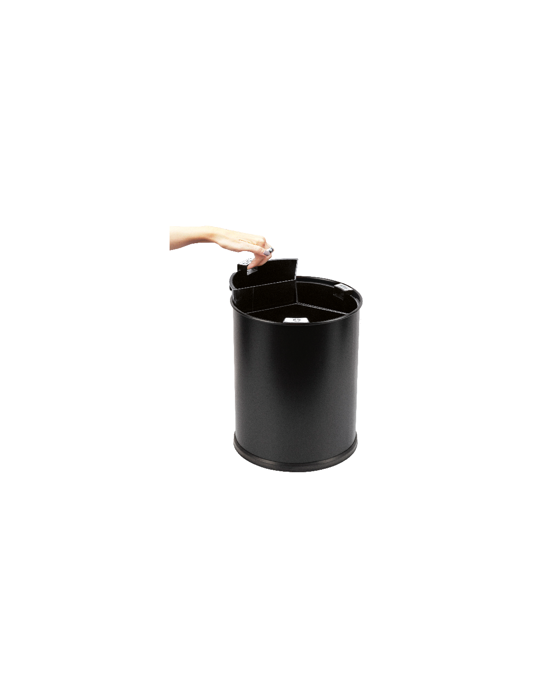 Probbax WB-1252-BLA: Papelera 3 Compart. 13 L Negros