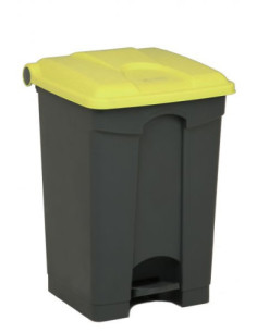 Probbax SO-1245-GYEL: Contenedor con Pedal 45 L