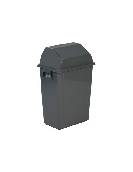 Probbax PB-1290-GRY: Papelera Pared 80 L Tapa Basculante