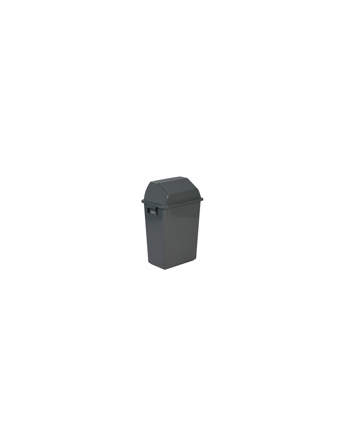 Probbax PB-1290-GRY: Papelera Pared 80 L Tapa Basculante
