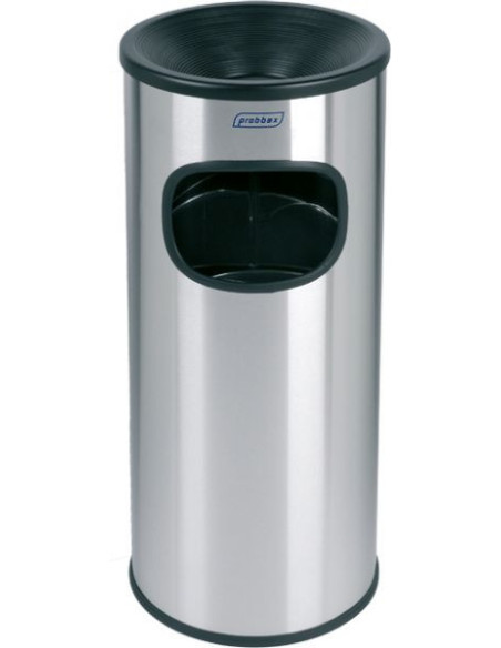 Probbax AT-2030-SSSTL: Papelera con Cenicero 30 L