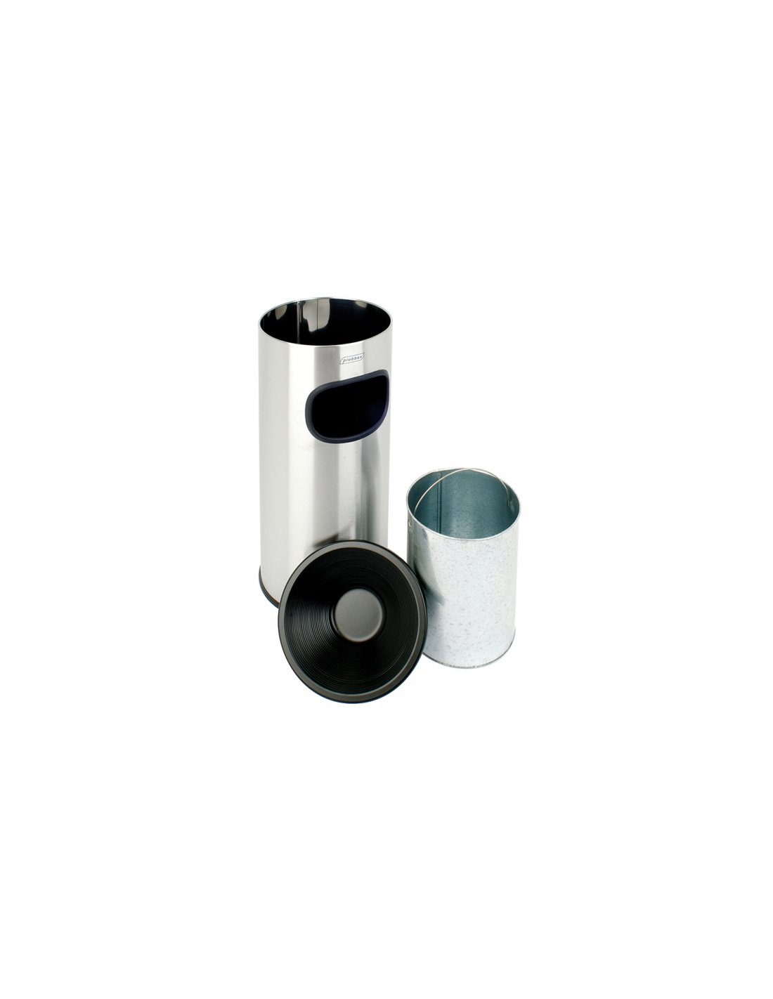 Probbax AT-2030-SSSTL: Papelera con Cenicero 30 L
