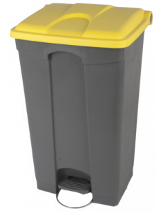 Probbax SO-1290-GYEL: Contenedor con Pedal 90 L