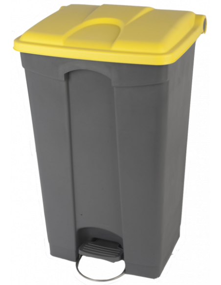 Probbax SO-1290-GYEL: Contenedor con Pedal 90 L
