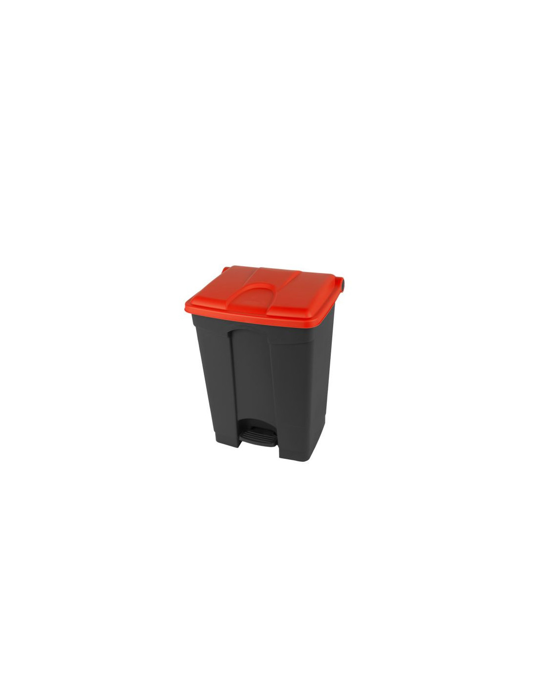 Probbax Contenedor de paso 70L más del 50% reciclado tapa roja
