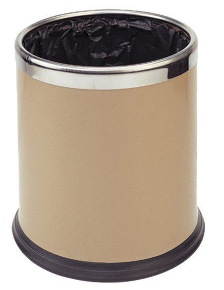 Probbax WB-1051-BEI: Papelera Doble Pared 10 L