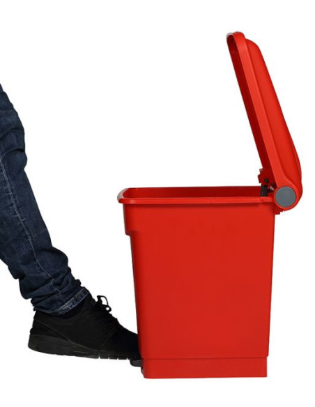Probbax SO-1230-RED: Contenedor con Pedal 30 L