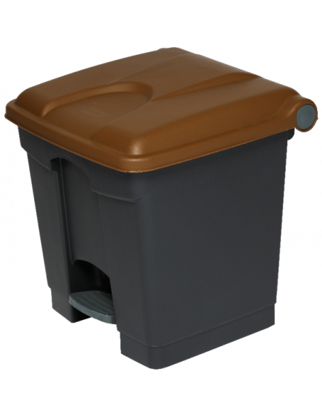 Probbax SO-1230-DBRN: Contenedor Pedal 30 L Reciclado