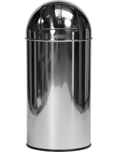 Probbax PB-3140-MSSTL: Papelera con Tapa a Presión 40 L