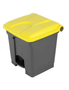 Probbax SO-1230-GYEL: Contenedor con Pedal 30 L