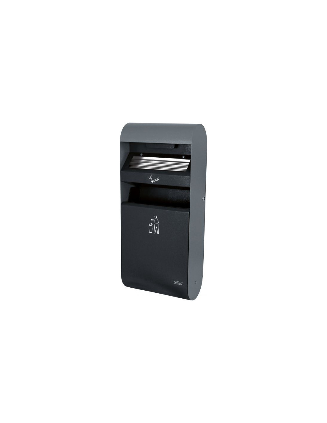 Probbax Cenicero de pared con papelera - 3L/14L