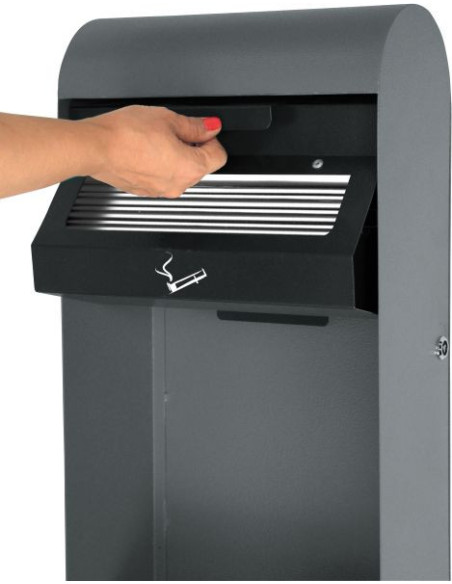 Probbax Cenicero de pared con papelera - 3L/14L