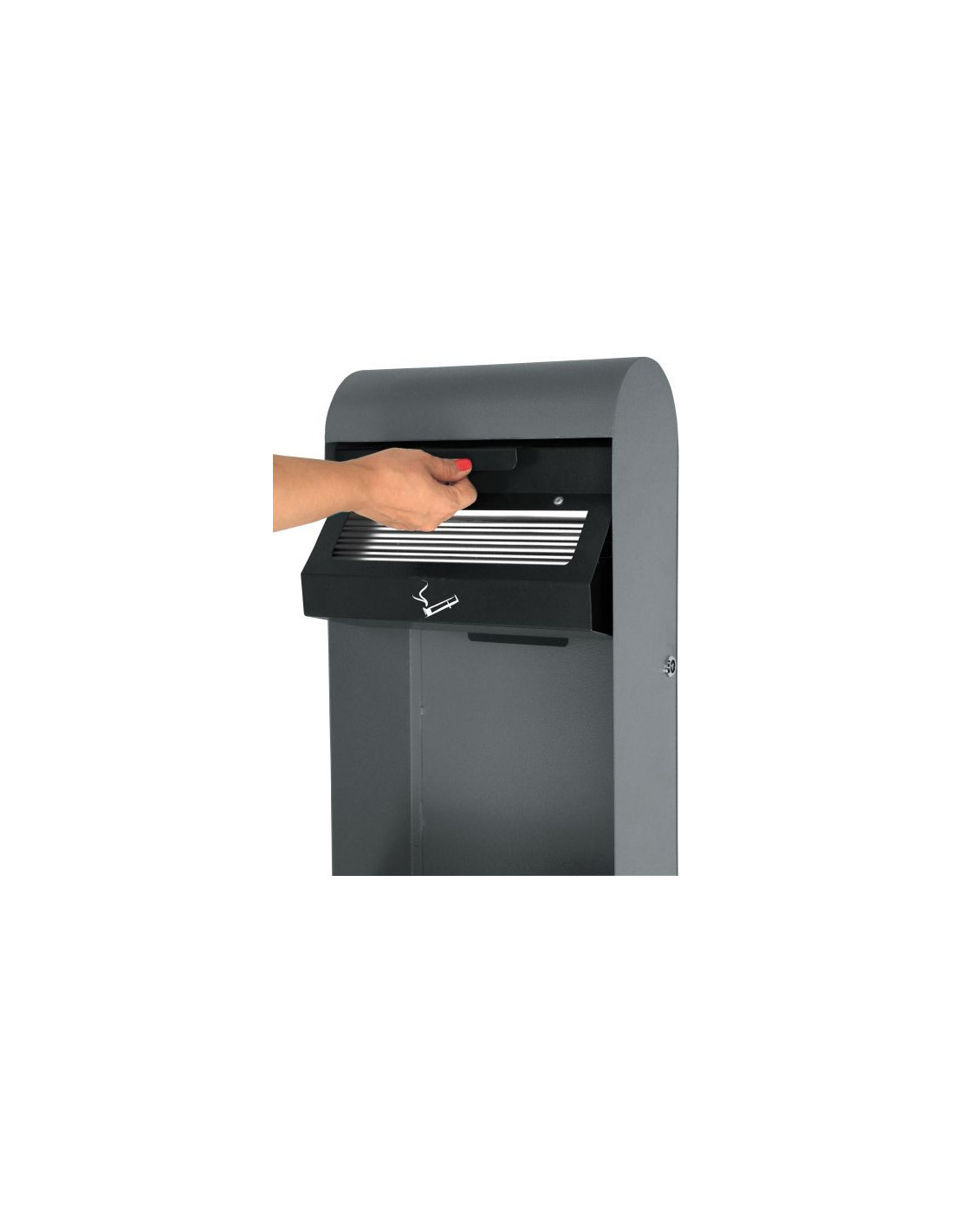 Probbax Cenicero de pared con papelera - 3L/14L