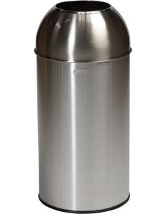 Probbax OD-6140-SSSTL: Papelera Cúpula Abierta 40 L