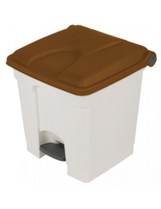 Probbax SO-1230-WBRN: Contenedor con Pedal 30 L
