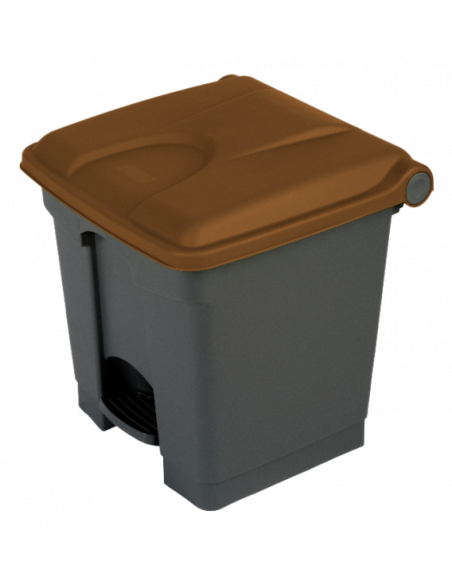 Probbax SO-1230-GBRN: Contenedor con Pedal 30 L