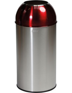 Probbax OD-6140-SRED: Papelera Cúpula Abierta 40 L