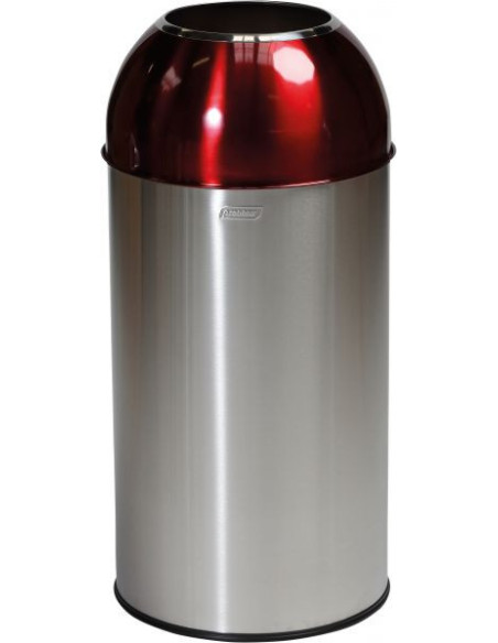 Probbax OD-6140-SRED: Papelera Cúpula Abierta 40 L