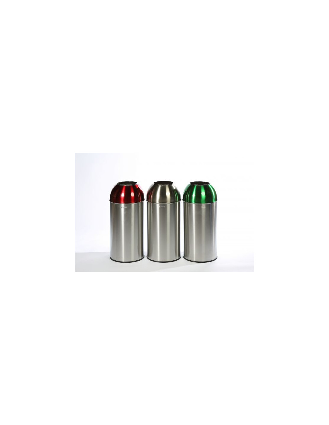 Probbax OD-6140-SRED: Papelera Cúpula Abierta 40 L
