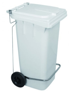 Probbax Contenedor móvil con pedal de 120L