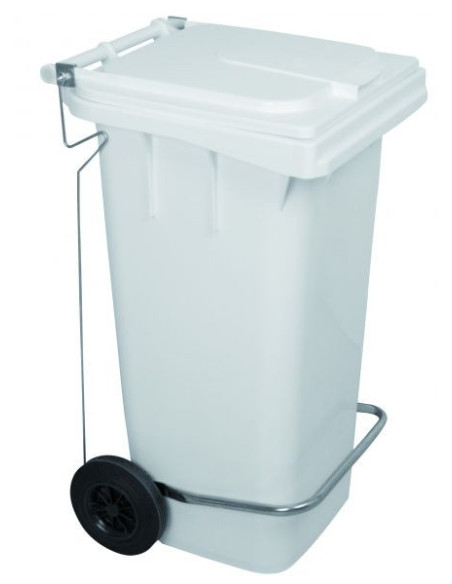 Probbax Contenedor móvil con pedal de 120L