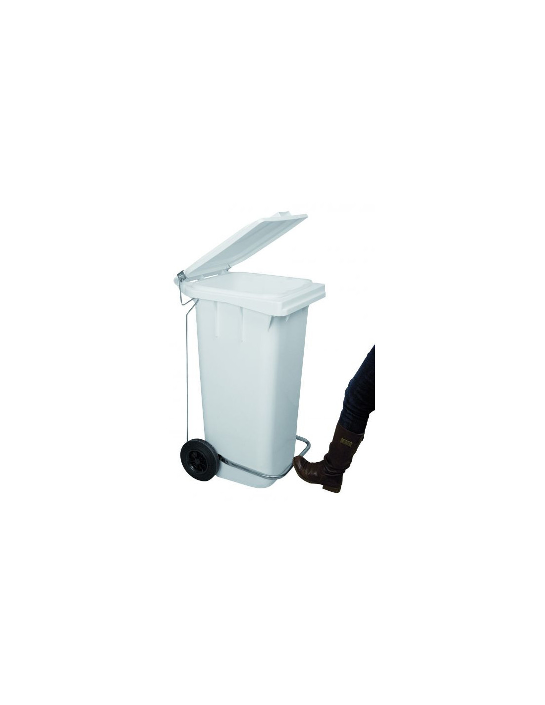 Probbax Contenedor móvil con pedal de 120L