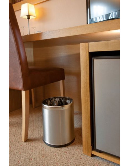 Probbax WB-1051-SSSTL: Papelera Doble Pared 10 L